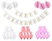 Produktbild Friendly Fox Babyparty Deko Mädchen - Willkommen Baby Deko für Baby Shower Mädchen- Hurra EIN Mädchen- Girlande, Luftballons, Honeycomb Decorations (rosa)
