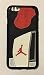 Produktbild New Air Jordan Soft Case for Apple iPhone 7 Shoe Rubber 3D Sneaker Sole Cases - Black Red & White