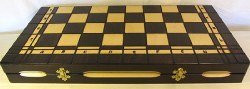 Chessebook - Ajedrez + Damas + Backgammon Tablero de 52 x 52 cm - Imagen 5