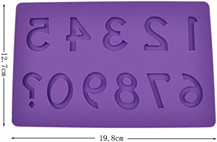 Lace Flower Silicone Mold Fondant Cake Decoration Baking Tool Mould (Alphabet Embossing Mat Number)