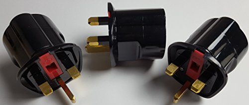 Adapter-Set für Europa-Stecker in Großbritannien (3 Stück)