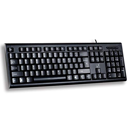 Preisvergleich Produktbild Unbekannt USB-Kabel-Tastatur, CS / CF / Warcraft-Spieltastatur Bürotastatur Mechanische Tastatur 104 Tasten für Spiele / Büro / Industrie (schwarz)