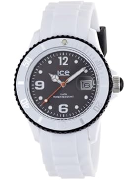 Ice-Watch Unisex-Armbanduhr ice-White weiß/schwarz Analog Quarz SI.WK.U.S.11