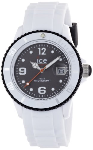 Ice-Watch Unisex-Armbanduhr ice-White wei/schwarz Analog Quarz SI.WK.U.S.11 Ice-Watch Unisex-Armbanduhr ice-White wei/schwarz Analog Quarz SI.WK.U.S.11
