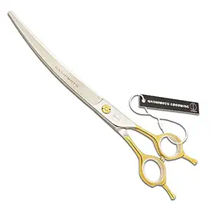 HASHIMOTO Curved Scissors for Large Dog Grooming,8.0 inches,Design for Professional Groomer.