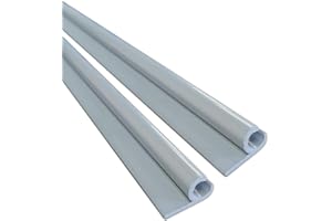 KederUk Campervan Motorhome Caravan Awning Rail C Channel Powder Coated Grey 2.4m (2x120 cm strips)