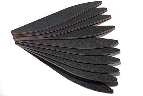 Nail file buffer emery boards for professional manicure grit black acrylic 10pcs set pack 120 240