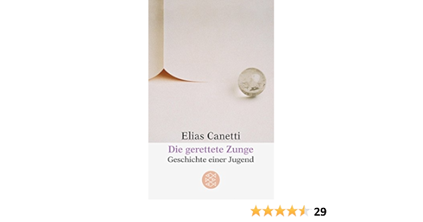 Die Gerettete Zunge Geschichte Einer Jugend Amazon De Canetti Elias Bucher