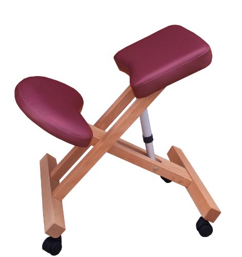 Preisvergleich Produktbild Viala Kniestuhl Hocker Kniehocker G3X holz mit Rollen Höhenverstellbare