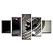 Produktbild PAINTING ART HD Gedruckt Bilder Wohnzimmer Wandkunst Leinwand Malerei 5 Stücke DJ Musikinstrument Plattenspieler Poster Wohnkultur Gerahmte, 2