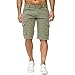 Produktbild Asalinao Herren Hosen Jogginghose Kurze Hose Herren Knopf Einfarbig Baumwolle Mehrfach Overalls Shorts Cargo Short Pant