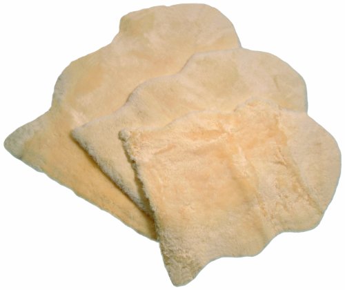 Preisvergleich Produktbild Rökü / Otto 00364 Wickeltischauflage Einlage fürs Babybett oder Kinderwagen, Baby lammfell, naturform, 70 x 90 cm