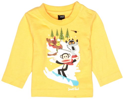Paul Frank Small Paul Unisex Baby PF8065W2 Long Sleeve T-Shirt Yellow 6 Months