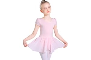 Monbessi Tutu Danse Classique Fille Coton Justaucorps Danse Fille ÂGE: 2-11 Rose Noir Bleu