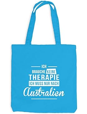 Jutebeutel - Ich Brauche Keine Therapie Australien - Therapy Urlaub Australia
