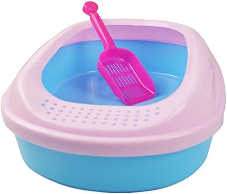 High-End Cat Toilet Closed Prevent Sand Throwing Pet Dog WC Cat Toilet Cats Litter Box Safe And Nontoxic Blue