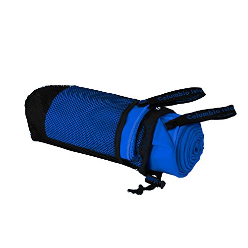 2er Set Reisehandtuch dark blue Mikrofaser Handtuch 70×140 cm + 30x50cm Sport-Handtuch saugfähig Badehandtuch (Dark Blue) - 2
