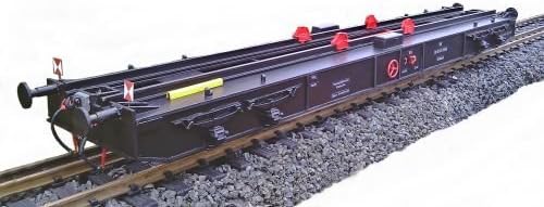 Transport car for locomotives and wagons of scale G on track tracks scale II (64mm)