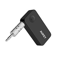 AUKEY Bluetooth 4.1 Empfänger Tragbare Bluetooth Adapter Wireless Audio Receiver Audiogeräte für KFZ Auto Lautsprechersystem mit Stereo 3,5 mm Aux
