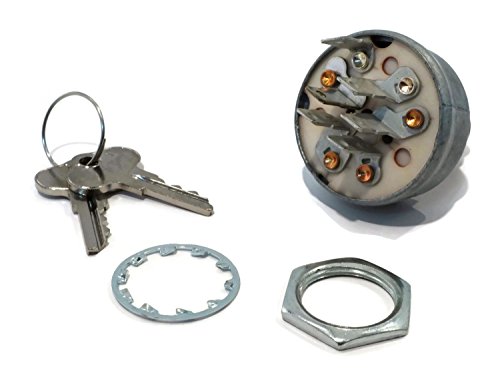 IGNITION KEY SWITCH & 2 Keys for John Deere TCA22740 Stens 430-128 Rotary 10723 by The ROP Shop