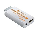 1080P Wii HDMI Adapter Wii zu HDMI Konverter +3.5mm Klinke Ausgang untersttzt NTSC/PAL Format fr Smart TV HDTV Weie - 