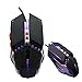 Produktbild UrChoiceLtd® 3200 DPI Spiel Maus, V3 Verdrahtete Maus Programmierbare 7 Tasten LED Hintergrundbeleuchtung Optische Usb Ergonomische Pro Gamer Maus Metall Teller Metallrad Für PC Laptop Computer (Schwarz)