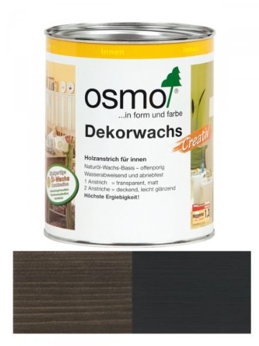 Preisvergleich Produktbild OSMO Dekorwachs Creativ 750ml Schwarz 3169