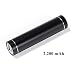 Produktbild Runde Powerbank aus Metall schwarz 2200 mAh