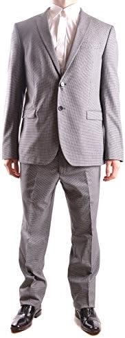 Manuel Ritz Men's Mcbi325035o Grey Polyester Suit