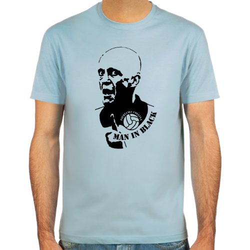 SpielRaum T-Shirt Pierluigi Collina ::: Farbauswahl: skyblue, sand, weiß oder deepred ::: Größen: S-XXL ::: Fußball-Kult