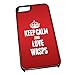 Produktbild Schwarz Cover für iPhone 5/5S 2499 rot Keep Calm und Love Wespen
