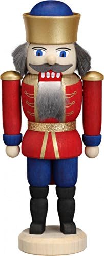 Nutcracker figure christmas advent smaller Nutcracker King red wooden Erzgebirge wooden art handmade 12 cm