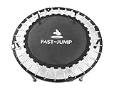 Mini Trampolin 91 cm faltbar Fast Jump Doppel Griff grau - 3