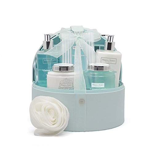 Winter in Venice - Vintage Cotton Jewellery Case Gift Set