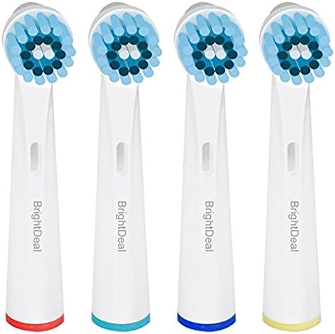 Toothbrush Heads Replacement For Braun Oral B Flexisoft Compatible With Electric ToothBrush Handles EB-17C,4pcs