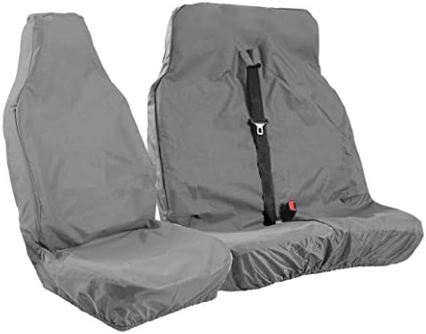 MAXESS Universal Grey Extra Heavy Duty Van Seat Covers Set 2 + 1