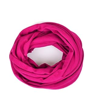 Kinder - Loop uni pink für Kleinkinder, Kinder und Jugendliche, Kids Schlauchschal, Schal Tuch für Mädchen und...