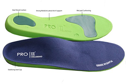 2 pairs Orthotic insoles Full length with arch supports, metatarsal and heel Cushion for plantar fasciitis treatment