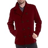 Luckycat Herrenjacke Warme Wintergraben Lange Outwear Button Intelligente Mantel Mäntel Winterjacke Steppjacke Daunenjacke Parka Mäntel Jacken