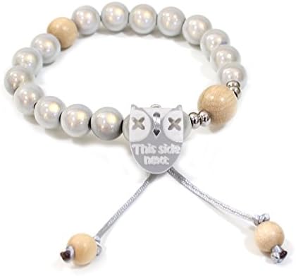 Silver Owl Breastfeeding reminder bracelet.