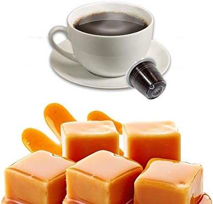 Capsule Compatibili Nespresso Caramello Dolce Caffè Kickkick (50pz) Capsule Caramello per Nespresso, Bevanda Solubile Aromatizzata Made in Italy