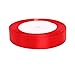 Produktbild Cosanter Satinband Satin Stoff Rolle, 22 Meter x 2cm Hochzeit Dekoband DIY Geschenkband Party Nähen Basteln Autoschleife Rot