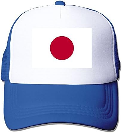 YUYUTZA Mesh Hat Baseball Caps Grid Hat Flag of Japan Adjustable Trucker Cap