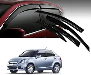 Ambey Enterprises Car Rain Wind Door Visor Side Window Deflector For MARUTI SWIFT DZIRE (2011-2016)