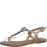 TOUCH-IT Tamaris 1-1-28099-22 Damen Riemchensandale,Sandale,Sandalette,Sommerschuh,bequem,flach,Touch-IT,Rose,36 EU