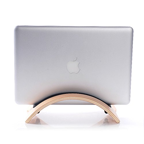 Belk umfangreiche Type Notebook Second-Generation Holz BookArc Ständer geeignet für MacBook Air/Pro/Retina Tragbarer Laptop-Ständer mit dicker Fächer für Laptop, Notebook Lenovo ThinkPad, Yoga-Dell Y50 Notebook-Ort Inspiron XPS ASUS Notebook weiß Light Original Farbe - 8