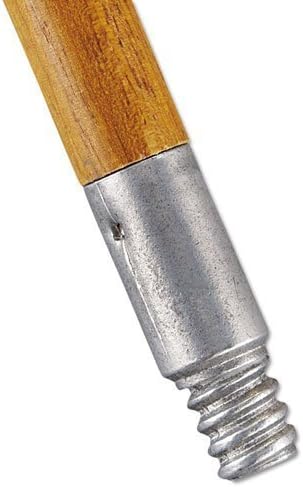 Rubbermaid Lacquered-Wood Threaded-Tip Broom/Sweep Handle, 1 5/8 dia x 60, Natural RCP 6364 by RCP6364