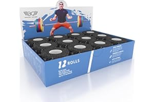 WARM BODY COLD MIND Hook Grip Tape per Sollevamento Pesi - Crossfit Thumb Tape, Sport, Fitness, Powerlifting, Weightlifting, Nastro Sportivo per Dita, Accessori Pesi, Resistente al Sudore - 6m x 5cm