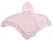BABY TOWN Baby Knitted Hooded Poncho Fringed Newborn to 24 Months