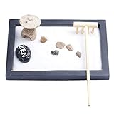 Disfruta de la antigua tradición de cultivar tu propio jardín zen, creando infinitos patrones.
